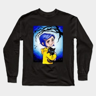 Coraline and cat Long Sleeve T-Shirt